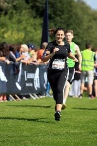 Chloe runs the half marathon