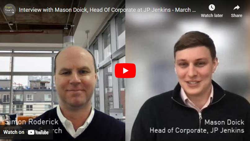 Featured image for “Interview with Mason Doick, Head Of Corporate at JP Jenkins – March 23”